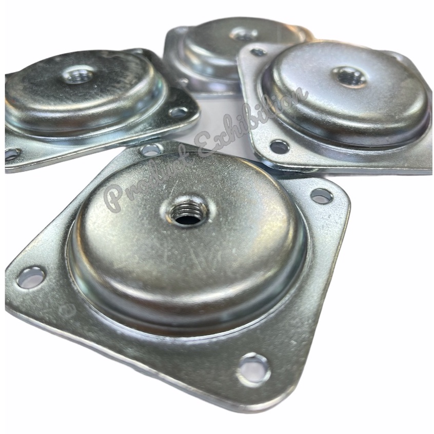 แป้นยึดขาโต๊ะ แบบศูนย์ องศา ความหนา2.0มิล พร้อมน็อตแฮงเกอร์โบรท์ M8x1-1/2