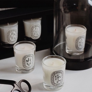 【สินค้าพร้อมส่ง】ของแท้ 💯 Diptyque Scented Candle ดีปทีค เทียนหอม 190g BaiesTuberose Figuier Mimosa Lavender Santal