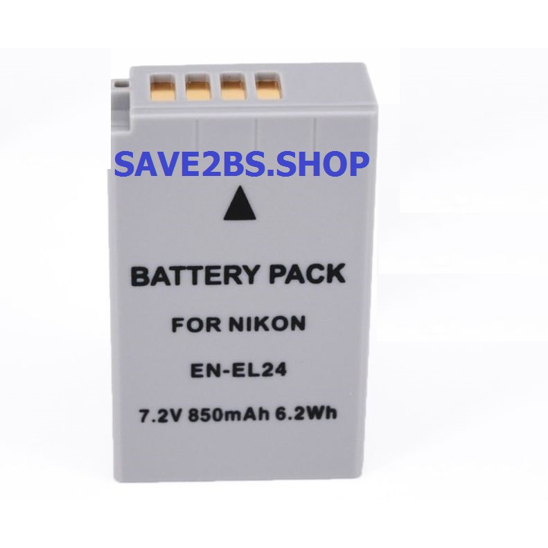 แบตกล้องNIKON EN-EL24for Nikon แบตเตอรี่สำหรับกล้อง นิคอน รหัสแบต EN-EL24 \ ENEL24 Replacement Battery for Nikon 1 J5, D
