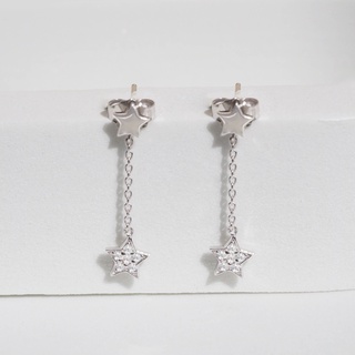 Silvermatters ต่างหูก้านดวงดาวฝาแฝดน้อย (Little Twins Star Earrings)