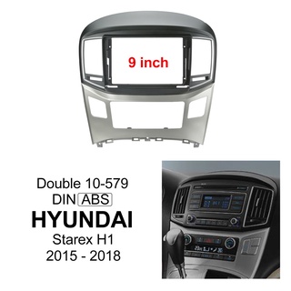 Fascia แผงเครื่องเล่น MP5 วิทยุรถยนต์ สําหรับ 2015-2018 Hyundai Starex H1 กรอบ 9 นิ้ว Android 2Din