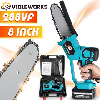 กล่องเลื่อยยนต์ไฟฟ้า 288V 8 นิ้ว แบบพกพา ชาร์จได้ สําหรับแบตเตอรี่ Makita