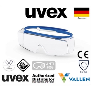 Uvex Super OTG Anti-Mist UV Over Specs, Clear Polycarbonate Lens