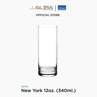 JJGLASS - (Ocean) B07812 New York [1กล่อง บรรจุ 6 ใบ] - แก้วนิวยอร์ก ดริ๊งเเวร์ โอเชี่ยนกลาส New York Ocean Glass Drinkware Tumbler New York 12 oz. ( 340 ml.)