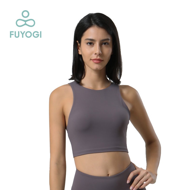 FUYOGI Yoga Bra Anti-Shock Gathering Yoga Undershirt Outdoor Jogging Yoga Clothes