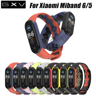 Mijobs สายรัดข้อมือซิลิโคนสําหรับ Xiaomi Mi Band 6/5