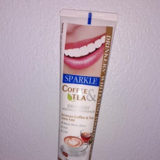 Sprarkle Coffee &amp; Tea Drinker Toothpaste ยาสีฟัน สปาร์คเคิล สำหรับคนดื่ม ชา กาแฟ ลดคราบพลัค ฟันเฟือง สุขภาพฟันแข็งแรง