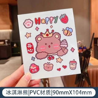 สติ๊กเกอร์ลายการ์ตูน สติ๊กเกอร์ติดขวดน้ำ สติ้กเกอร์ไดคัท ติดเคสโทรศัพท์ ไอแพด ไดอารี่ แก้วน้ำใช้งานง่ายลายน่ารัก Sticker