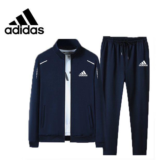 ชุดเสื้อกีฬา Adidas มีฮู้ด ผ้าฝ้าย และกางเกงขายาว ระบายอากาศได้ดี แบบแห้งเร็ว ทนต่อการเสียดสี ไซซ์ M - 5XL 2022