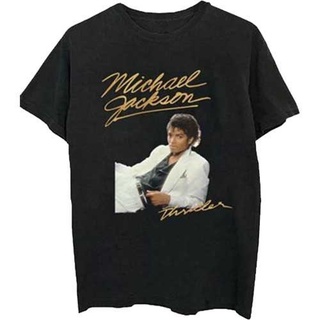 T-shirt  เสื้อยืด ลาย Michael Jackson สีขาว สําหรับผู้ชาย และผู้หญิงS-5XL