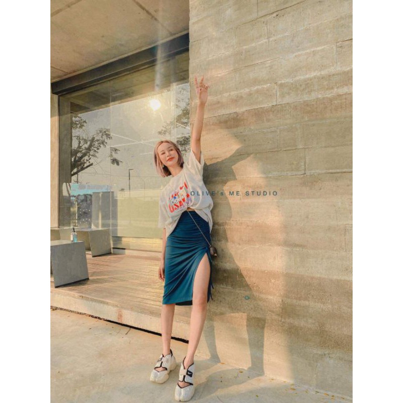 AKKARA กระโปรงรูดข้าง