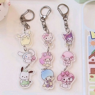 SANRIO พวงกุญแจ อะคริลิค ลายการ์ตูน Kitty MyMelody LittleTwinStar Kuromi Pochacco