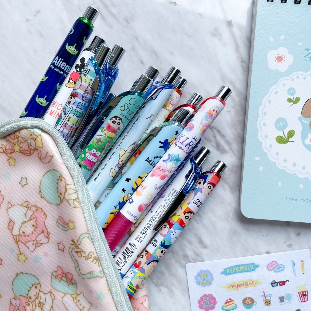 ดินสอกด Pentel Energize ดินสอกดเก็บหัวได้ ลาย ลิขสิทธิ์แท้ นำเข้าจากญี่ปุ่น Sanrio San-x Disney ชินจัง - รูปที่ 3