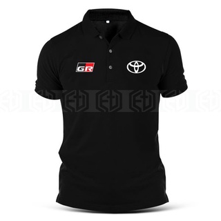 เสื้อโปโลลําลอง แขนสั้น พิมพ์ลาย Toyota GR Tuning Racing Team Turbo Car Camry Harrier Motorsport สําหรับผู้ชาย