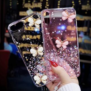 เคสโทรศัพท์มือถือ TPU นิ่ม ลายผีเสื้อ 3D วิบวับ สําหรับ Realme Narzo 50A Prime 9 Pro C35 GT Master Edition GT Neo2 6 Pro 5 5i 5s C2 3 XT X2 C1