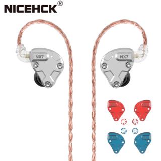 NICEHCK NX7 Pro 7 Driver Driver Units HIFI Earphone 4BA+Dual CNT Dynamic+Piezoelectric Ceramics Hybrid Replaceable Filter Facepanel IEM