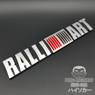 HISO-CAR VIP โลโก้ อลูมิเนียม3D สติ๊กเกอร์โลหะ  ลาย มิตซูบิชิ แรลลี่อาร์ท RALLY ART  #711