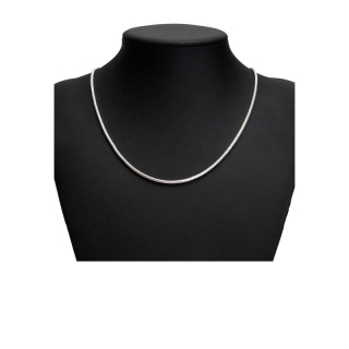 ZANZEA สร้อยคอโซ่เงิน 925 จี้งู เรียบเนียน เครื่องประดับ สําหรับงานแต่งงาน ปาร์ตี้ (5 ขนาด)