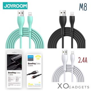 Joyroom M8 สายชาร์จ 2.4A ทนทาน ชาร์จเร็ว มีรุ่น ip/Type-c/micro usb สายยาว1M/2M