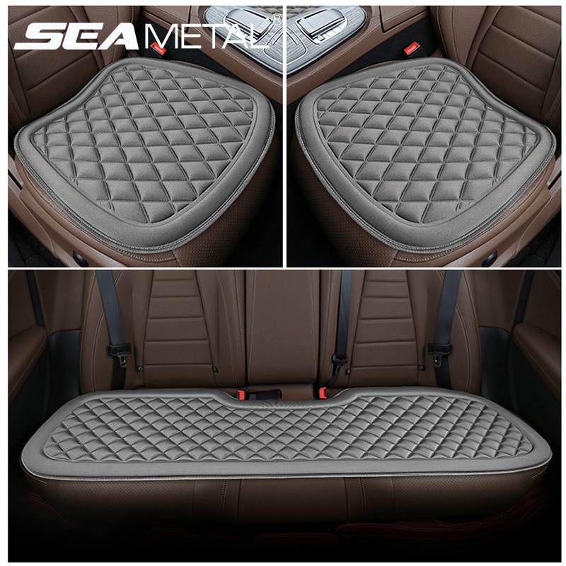 SEAMETAL ที่หุ้มเบาะรถยนต์ เบาะรองนั่งในรถ ฟองน้ำเพชร เบาะห้าที่นั่ง ครบชุด อเนกประสงค์ เบาะนวดแบบ 3D เบาะรองนั่งในรถ Car Seat Cover Cushion