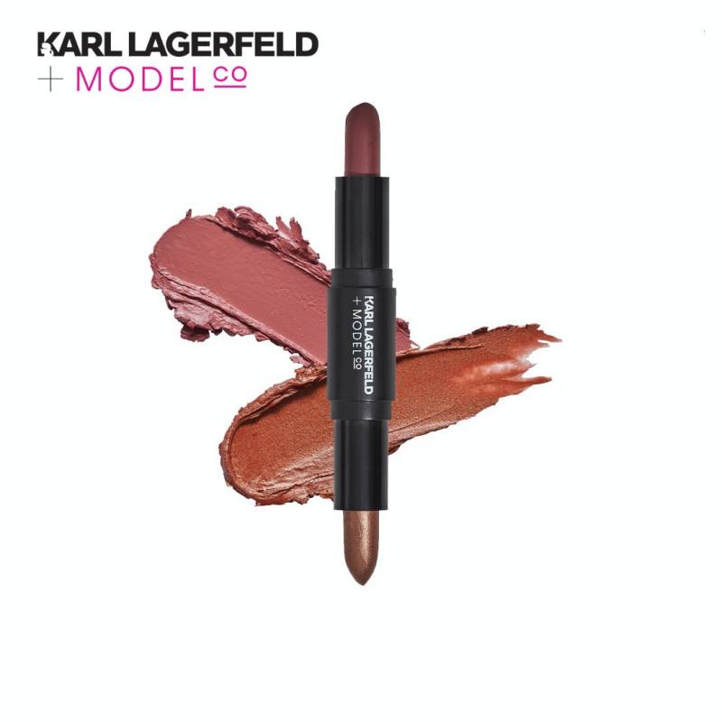 Karl Lagerfeld + ModelCo أحمر شفاه مزدوج Shade & Sculpt — صورة 3