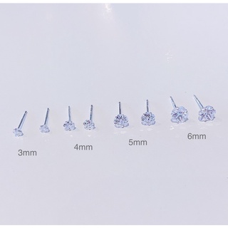 LLRB | ต่างหูเงิน 925 เพชร CZ flower ดอกไม้ น่ารัก Silver925