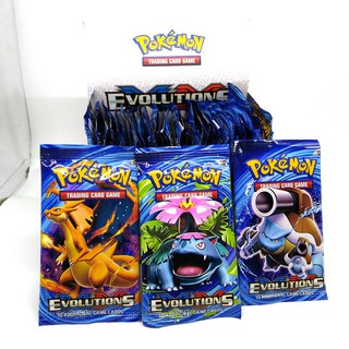 เกมของเล่นเกมส์ Pokemon Evolutions Booster Box Tcg