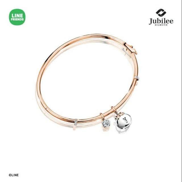 JUBILEE DIAMOND DELIGHT BANGLE: CHOCO [รุ่น LINE FRIENDS