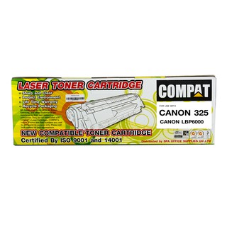 ตลับหมึกโทนเนอร์ สีดำ เครื่องพิมพ์เลเซอร์ ยี่ห้อ COMPAT Toner CANNON 325