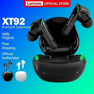 Lenovo XT92 หูฟังบลูทูธ Low latency TWS หูฟังไร้สาย หูฟังบลูทูธมีไมค์ Bluetooth 5.1 With RGB Light หูฟัง Earphone หูฟังเล่นเกม หูฟังเล่นเกมส์ Gaming With Mic True Wireless Headset Handfree Earbuds