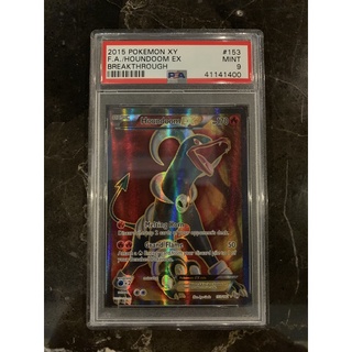 Pokemon - PSA 9 Houndoom EX 153/162 - BreakThrough Mint