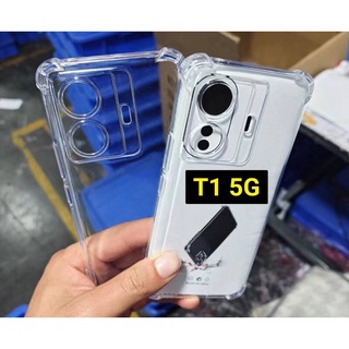 T1 5G(พร้อมส่งในไทย)เคสTPUใสกันกระแทกแบบคลุมกล้องVivo T1 5G