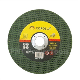 ใบตัดเหล็ก - สเตนเลส corolla 4 นิ้ว ( 107 mm ) 1 ใบ BW