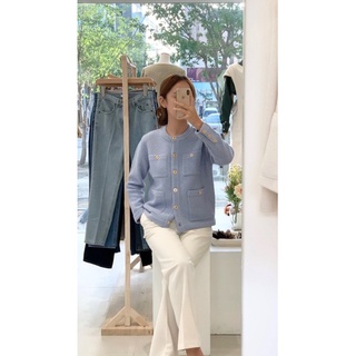 เสื้อถักknitทั้งตัว สไตลืเกาหลี 💙💖