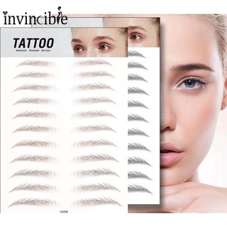 Women Water Transfer Eyebrow Tattoo Sticker/ 11 Pair False Eyebrows Makeup Stickers/ Eyebrow Enhancers Sticke Girls Grooming Shaping