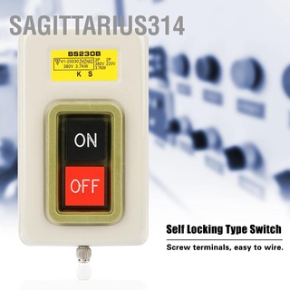 Sagittarius314 สวิตช์ปุ่มกดเปิด ปิด 3P Ac 380V 3.7Kw Bs230B