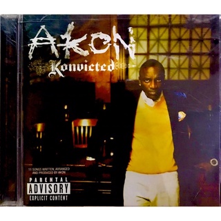 Cdเพลง💙Akon Konvicted💙ลิขสิทธิ์แท้ แผ่นใหม่มือ1