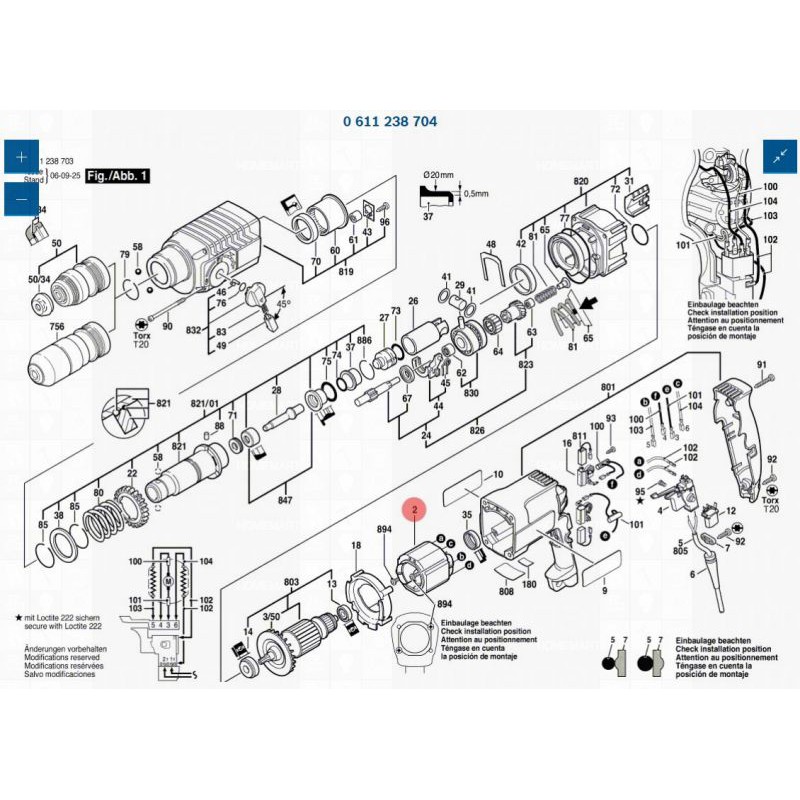 ฟิลคอยล์ #2 GBH2-24DFR 1614220172 Bosch