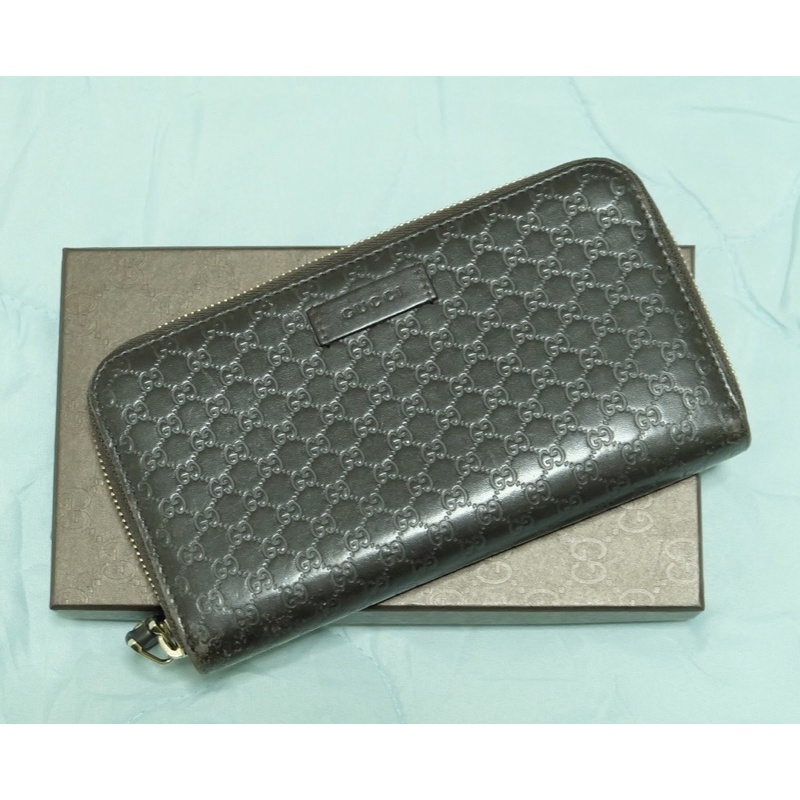 กระเป๋าสตางค์ Gucci zippy wallet สีดำ มือสอง ของแท้💯