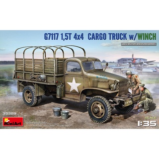 Scale Model MiniArt 1/35 MI35389 G7117 1,5T 4×4 CARGO TRUCK w/WINCH