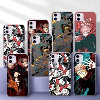 เคสโทรศัพท์ Tpu แบบนิ่มสีใสลาย Jujutsu Kaisen สําหรับ Samsung S10 Plus S10E S20 Ultra S7 Edge S8 S9 Tpu