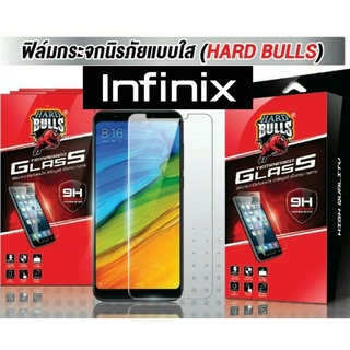 ฟิล์มกระจก INFINIX ใส (ไม่เต็มจอ) HARD BULLS 9H แท้ 🌺 Infinix Hot 8/Hot 9/Hot 9 Play/Hot 10/Smart 4/Smart 5