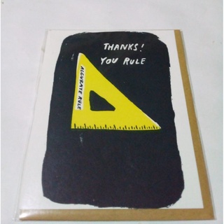 การ์ด THANKS ! YOU RULE แบรนด์ egg press