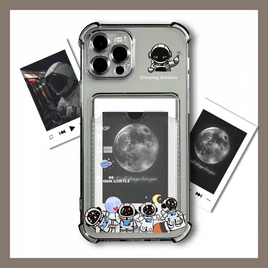 ⚡️มาใหม่พร้อมส่ง เคสใสใส่บัตร⚡️รุ่น i6 i7 i8 6plus 7plus 8plus x xr xmax i11 11pro i12 12pro 12proma