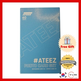 K-POP IDOL ATEEZ การ์ดภาพถ่ายพิเศษ 60PCS (การ์ดแนวคิด SNS 30p + การ์ดภาพถ่ายปกติ 30p)