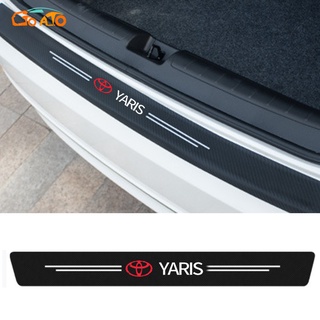 GTIOATO สำหรับ Toyota Yaris คาร์บอนไฟเบอร์ สติกเกอร์ท้ายรถ Carbon Fiber กันรอยท้ายรถ กันรอยกันชนหลัง สติ๊กเกอร์ติดรถ