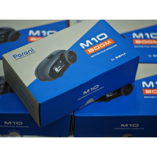 บลูทูธติดหมวกกันน็อค Parani M10 BOOM บลูทูธรุ่นเล็กสเป็คแรง รับประกัน 2 ปี Bluetooth 5.1 **ส่งฟรีจ้า**