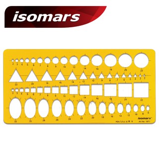 ISOMARS แผ่นเพลทดรออิ้ง (Plate Drawing) 1 ชิ้น