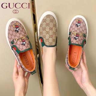 GUCCl รองเท้ากุชชี่ Loafers men women slipper casual shoes