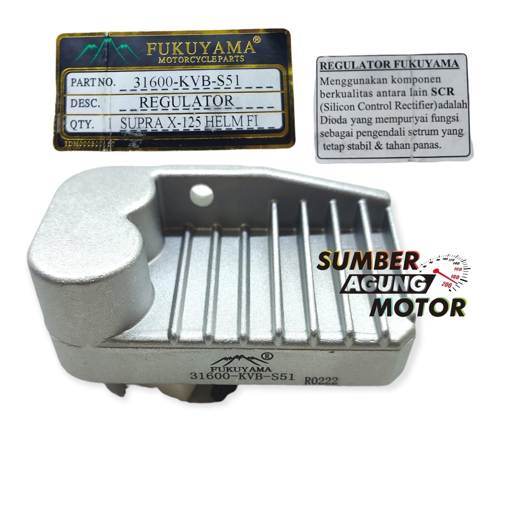Regulator Rectifier Kiprok Supra x 125 Helm in Fi New Supra X 125 Fi Blade 125 Fi FUKUYAMA 31600-KVB